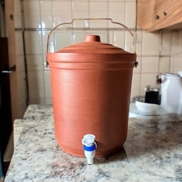 Premium Terracotta Clay Water Can – 5 Liters