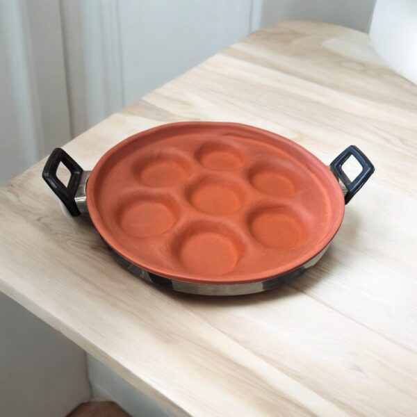 Teracotta Clay Appe Cooker with Glass Lid