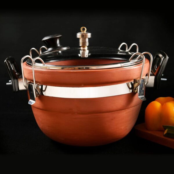 Clay Steam Cooker with glass lid – 3LTR