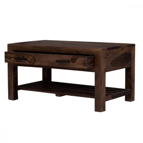 Briggs Coffee Table with Storage drawer in Walnut Finish - Image 2