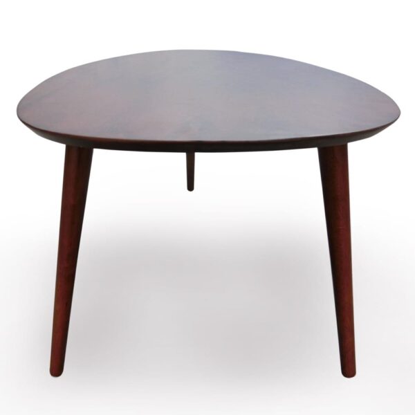 Sheesham Wood Oval Shaped Simply Designed Coffee Table - Image 4