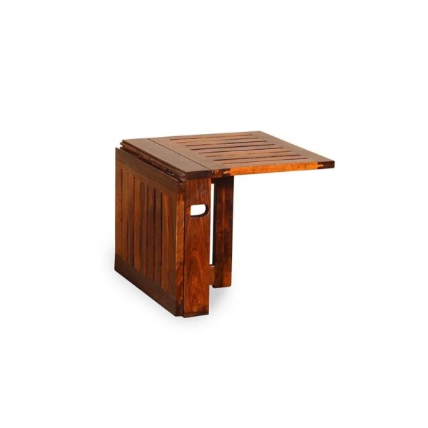 Foldable Coffee Table (Honey Finish) - Image 6