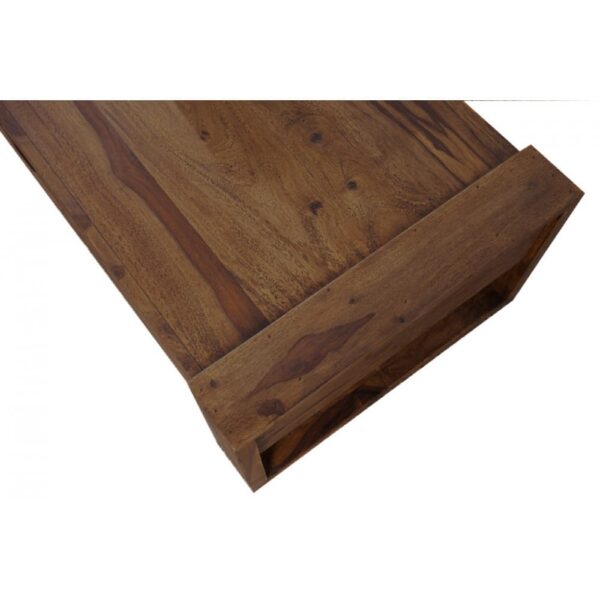 Riverton Solid Sheesham Wood Coffee table with drawer in Walnut Finish - Image 4