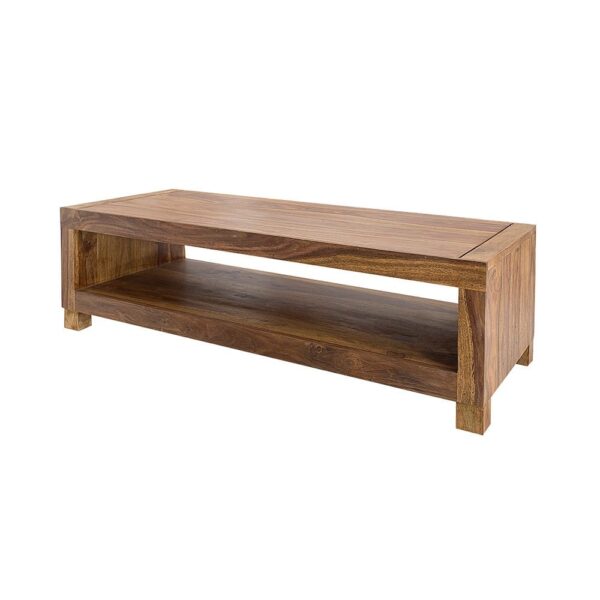 Providence Solid Sheesham Wood Tv unit | Coffee table in Honey Finish - Image 3