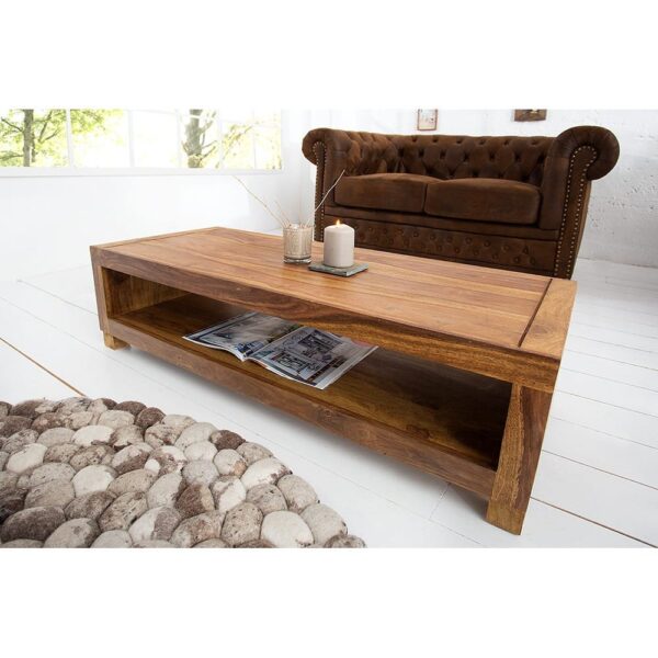Providence Solid Sheesham Wood Tv unit | Coffee table in Honey Finish - Image 4