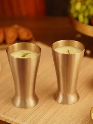 Kansa Glass | Bronze Glass | Set of 2